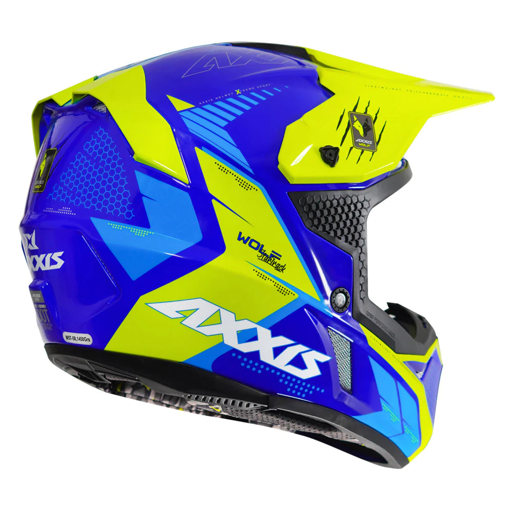 Axxis Wolf Star Track Motocross Helmet Fynx Moto