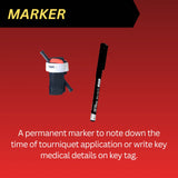 MOTORESQ GO Trauma First Aid Kit - Black - Hemostatic Gauze