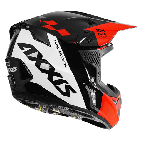 Axxis Wolf Racon Red Motocross Helmet