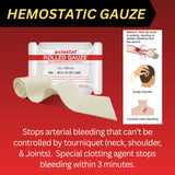 MOTORESQ GO Trauma First Aid Kit - Black - Hemostatic Gauze