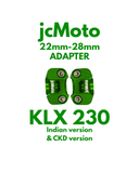 jcMoto Handlebar Size Converter 22mm to 28mm - KLX 230 Indian and KLX 230 CKD - Green