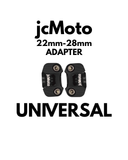 jcMoto Handlebar Size Converter 22mm to 28mm - Universal - Black
