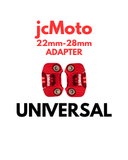 jcMoto Handlebar Size Converter 22mm to 28mm - Universal - Red