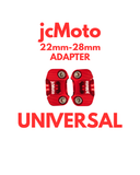jcMoto Handlebar Size Converter 22mm to 28mm - Universal - Red