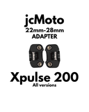 jcMoto Handlebar Size Converter 22mm to 28mm - Xpulse 200 ONLY - Black