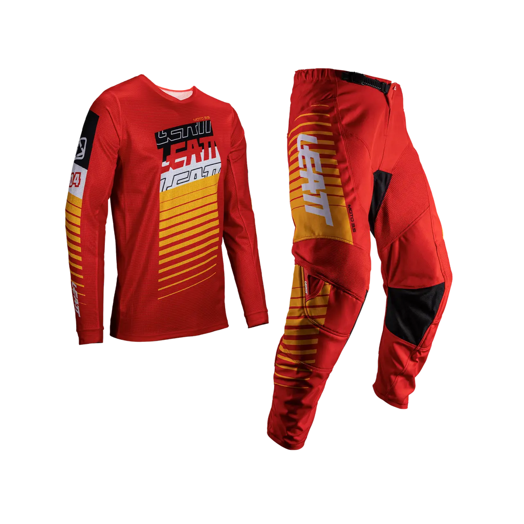 Leatt Ride Kit Jersey/Pant Red – Fynx Moto - Main Image