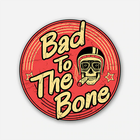 100 Kmph Bad to the Bone Sticker