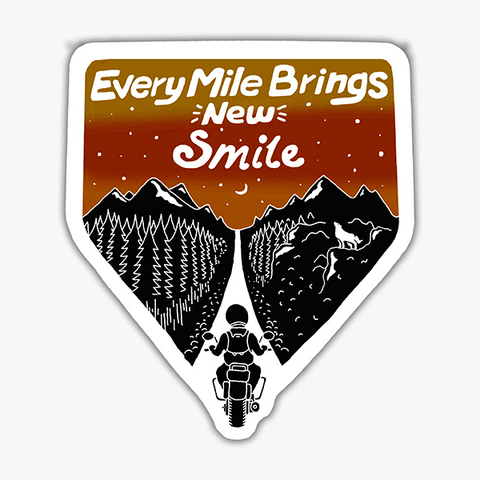 100 Kmph Every Mile Brings Smile Sticker