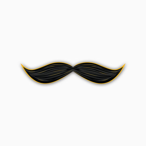 100 Kmph Gentlemen's Moustache Sticker