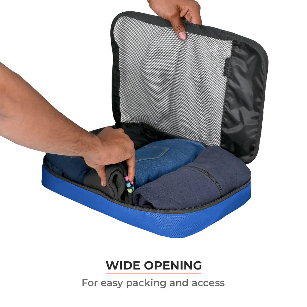 Packing cubes with ykk top zippers