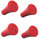 RAM® X-Grip Rubber Cap 4-Pack Red