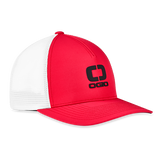 Ogio Shadow Badge Mesh Hat Red